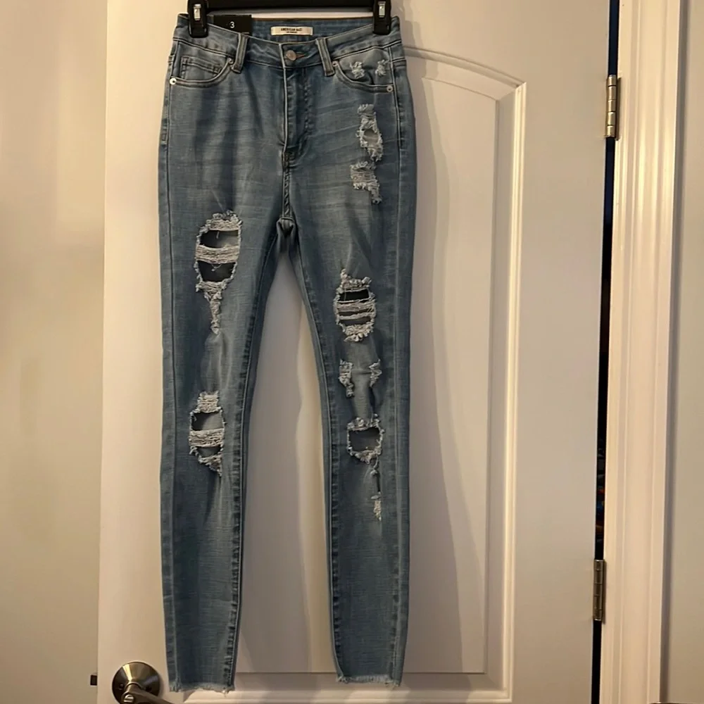 American Bazi Los Ángeles size 3 skinny distressed jean - Picture 1 of 5